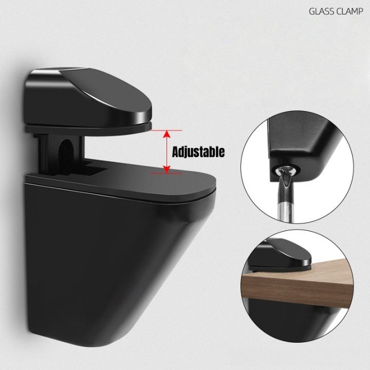 2pcs%20Adjustable%20Wood/Glass%20Shelf%20Support%20Clips%20Zinc%20Alloy%20Shelves%20Brackets%20with%20Anti-Slip%20Pads,%20Partition%20Clamps%20for%20Bathroom%20-%20Image%203