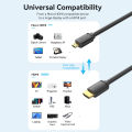 Vention Micro HDMI to HDMI Cable 4K Mini HDMI Male to Male Cord for   Camera Callphone Tablet Projector HDTV Mini HDMI. 