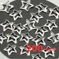 10/25/50/100/200pcs Silver Star Hair Clips for Girl Y2k Filigree Star Metal Snap Clip Hairpins Barrettes Hair Accessories. 