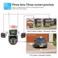 DIDseth Outdoor IP Camera, 8K, 16MP, WiFi, 4 Lens Screens, 10X Zoom, Human Auto Tracking, CCTV Video Surveillance, Panoramic Cam. 