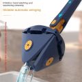 Creative Triangle Mop 360 Rotary Twist Water Squeeze Floor Cleaning Tool Toilet Household Clean Ceiling Corner Cleaning Wall Mop. 