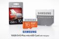 Samsung EVO Plus 16GB MicroSD Card Class 10 High Speed Memory Card with SD Adapter for Mobile Camera Drone. 