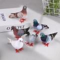 New Artificial Birds Simulation Grey Pigeon Dove Model Imitation Animal Party Wedding Supply Photography Props Home Decoration. 