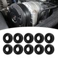 10 Pcs AC Compressor Shaft Seal Rubber Strong Sealing Air Conditioner Output Shaft Lip Seal Kit for MSC90 AC Compressor. 