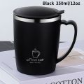 350ml Thermos Mug 304 Stainless Steel Coffee Cup With Handle Leak-Proof Vacuum Flask Insulated Cup Portable Thermal Water Bottle. 