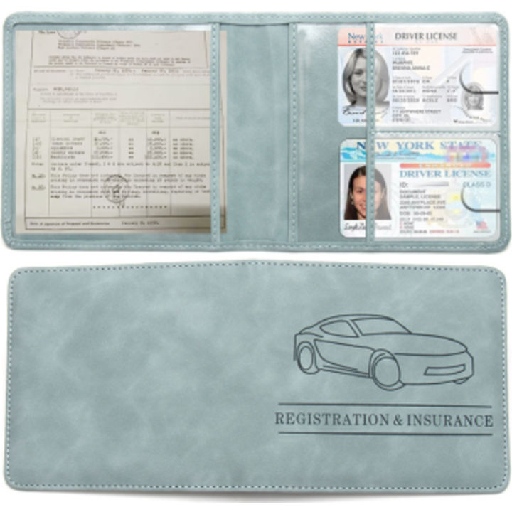 Car%20Registration%20Driver's%20License%20and%20Insurance%20Card%20Holder%20-%20Leather%20Vehicle%20Glove%20Box%20Automobile%20Documents%20Paperwork%20Organizer%20-%20Image%203
