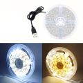 LED Strip Light 5V USB Powered Flexible White/Warm White Cuttable Adhesive Light Tape for TV Backlight Cabinet Bedroom DIY Decor. 