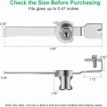 Sliding Glass Door Ratchet Lock JCBIZ Glass Lock Terrarium Showcase Display Case Cabinet Sliding Glass Push Door Locks with Keys Furniture Hardware Universal Key Type Sawtooth Lock. 