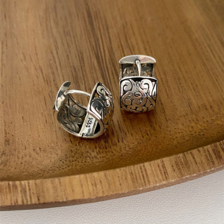 925%20Sterling%20Silver%20Lucky%20Character%20Hollowed%20Out%20Cloud%20Earring%20for%20Women%20Ethnic%20Retro%20Jewelry%20%20-%20Image%205