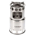 Lixada Camping Wood Stove Portable Firewoods Furnace Stainless Steel Outdoor Stove Cooking Burner Lightweight Picnic Wood Stove. 