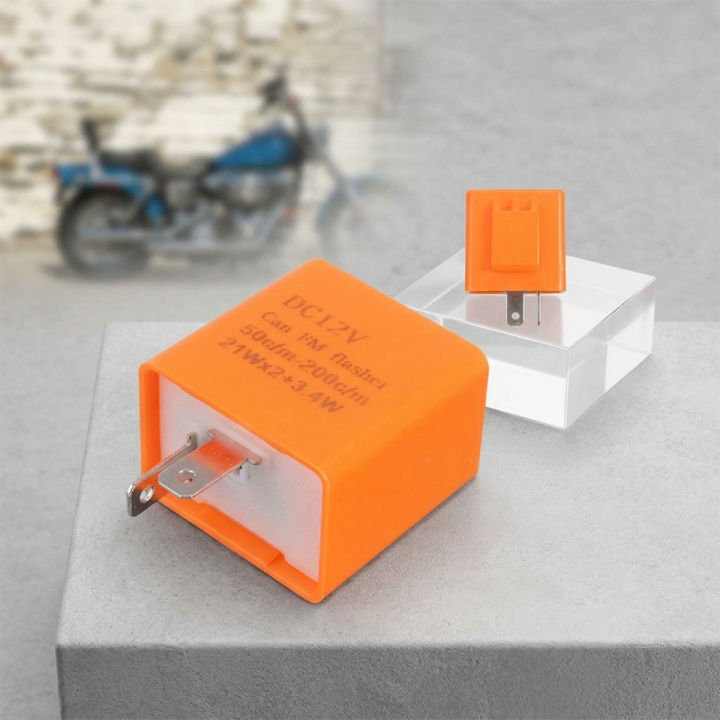 1 Pc 2 Pin 12 V 42 W Motorcycle Signal Light Indicator Flasher Relay Abs Plastic Auto Blinker Turn