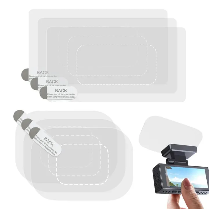 Sticker Shield For Windshields 6pcs Dash Cam Adhesive Electrostatic ...
