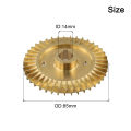 1PC Brass Water Pump Impellers Self-Priming Pump Double-Sided Copper Pump Impeller Pump Replacement Parts.