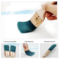 2in Professional Wood Paint Brush Wooden Painting Flat Angled Brush DIY Decorative Tool For Wall Furniture Painting.