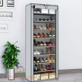9 Layer Shoe Stand Rack With Cover (Color May Vary). 