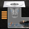 Bathroom Sink Drain Strainers Small Conical Premium Stainless Steel Porous Hair Catcher, Drainer Filter. 