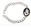 2Pcs/-Mens Fashion Sterling Islamic Imam Ali Nacklace+Stain less steel Ali Logo Braclet -Top Fashion High Quality Shar E Ali Sword Nacklace With Black Stone I'mam Zulfikar Ali Logo Braclete For Boys And Men's -Buy  Nacklace+braclet. 