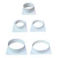 Air Vent Duct Connector Flange Straight Ventilation Pipe Plastic Ducting Tools Home Improvement Ventilation System Components. 