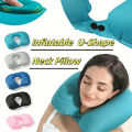 Inflatable Neck Pillow for Traveling, Blow Up Neck Pillows for Air Travel, Travel Pillows, Inflatable U-shaped Pillow. 