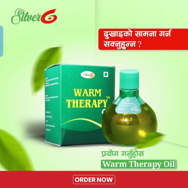 Silver Six 6 Warm Therapy Oil 200ml Pain Relief Massage Oil