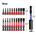 GEINXURN 1 In./2In Metric Hex Head Impact Tough Magnetic Bits Set, S2 Steel Hex Screwdriver Bit set with Base. 