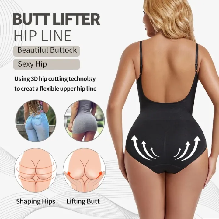 Womens%20Backless%20Bodysuits%20Seamless%20%20Shapewear%20Thong%20Butt%20Lifter%20Body%20Shaper%20Tummy%20Control%20Corset%20Slimming%20Camisole%20Tops%20-%20Image%205
