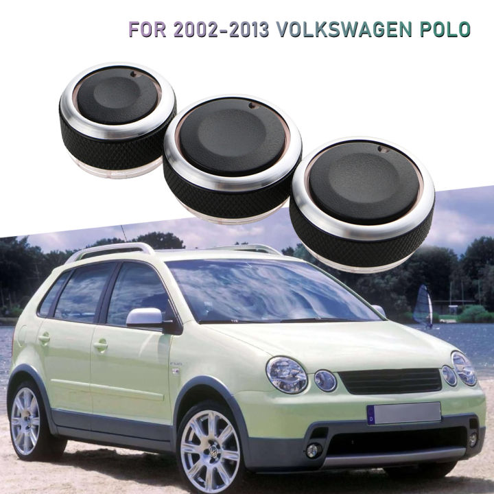 AC Knobs for Volkswagen VW POLO 2004 2005 2006 2007 2008 2009 2010 2011 2012 2013 Aluminum Alloy Air Conditioning Knob Replace