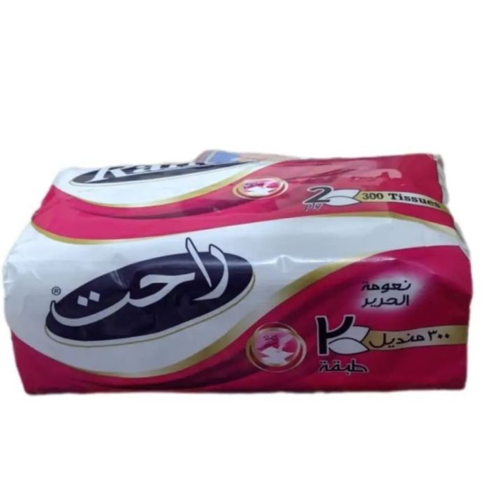 3 packs of Rahat Tissue paper silky soft (2ply 300 sheets)