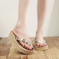 2025 Fashion Women Flip Flops Summer Beach Platform Slippers Casual Outside Wedges Sandals Summer Women Shoes. 