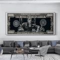 Classic Movie, Scarface Tony Montana Dollar Wall Art, HD Canvas Print Poster, Home, Living Room, Room Decor Painting. 
