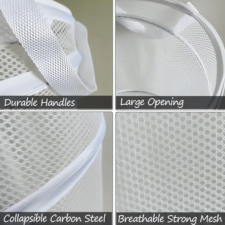 Pop%20Up%20Hamper%20for%20Laundry%20Mesh%20Collapsible%20Laundry%20Basket%20%7C%20Large%20Clothes%20Hamper%20-%20Black/White%20-%20Image%205