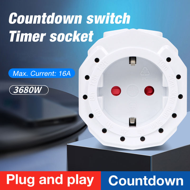 Minute Timer Socket Timer Socket 10 Minutes To 12 Hours Timer Switch Smart Countdown Switch ...