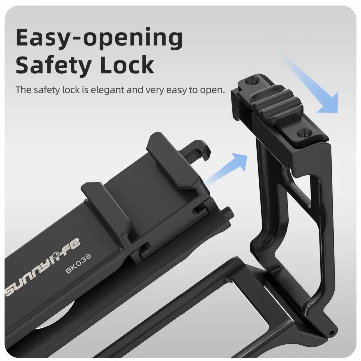 Street%20Hand%20Grip%20Kit%20For%20DJI%20Osmo%20Action%205%20Pro/4/3%20%20Grip%20Mount%20Quick%20Release%20Rabbit%20Cage%20with%20Shutter%20Button%20Protective%20Frame%20-%20Image%203