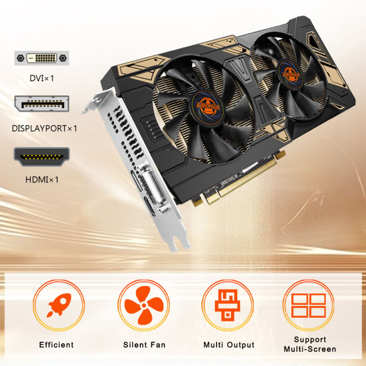 AIBOMAN%20Graphics%20card%20RX580%208GB%20GDDR5%208Pin%20185W%20256Bit%202048SP%20HDMI%20DP%20DVI%20Radeon%20AMD%20VGA%20-%20Image%203