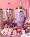Stanley Tumbler X Love Shack Fancy Limited Edition Trendy Tumbler Stainless Steel Tumbler Travel Mug Gift for Girls Women. 