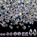 300pcs Crystal Glass Beads Mixed Crystal Glass Beads Various Crystal Beads Bulk Glass Beads For DIY. 