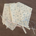 Summer fresh lace hair band, silk scarf, hair accessory, retro country style headwear, Bohemian style, travel to the seaside.