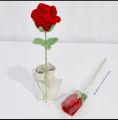 Handmade crochet rose with complementary wrapping/ perfect for gifts/home decor/art lovers. 