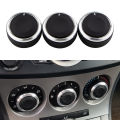 Aluminum Alloy Car Air Condition Knob AC Heater Control Button Knob for Mazda 3 M3 2014 2015 2016 2017 Interior Accessories.