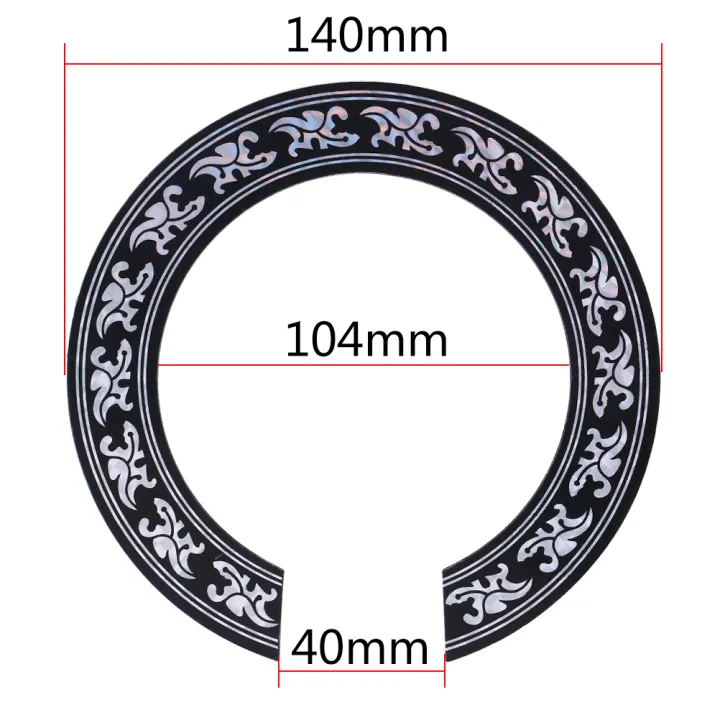 38%2039/40%2041%20inch%20PVC%20Circle%20Sound%20Hole%20Rosette%20Inlay%20Sticker%20for%20Guitars%20Decor%20Black%20+%20Silver%20Sound%20Hole%20Rosette%20Sticker%20-%20Image%205