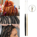 1Pcs Plastic Hair Extensions Tools Knitting Crochet Needles For Jumbo Braiding Twist Hair Weaving Dreadlock Micro Latch Hook. 