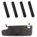 4Pcs Left Right Sun Visor Repair Tubes for Jeep For Wrangler For JK 2007 to 2017 Replacement Kit for Vehicle Visor Repair.