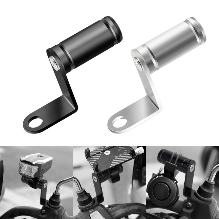Moto Mirror Expander Bracket Motorcycle Accessories Multifunctional Phone Holder Levers Universal Adapter Holder Clamp Bar Alloy