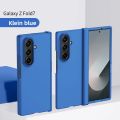PC Skin Texture Hard Shell Phone Case for Samsung Galaxy Z Fold 7 6 5 3 4 ZFold7 with Hinge Protection Cover.