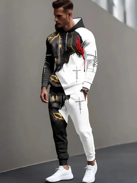 The%20New%20Men's%20Set%20for%20Spring%20and%20Autumn%202025%20Features%20a%20Casual%20Fashionable%20and%20Comfortable%203D%20Lion%20Pattern%20Print%20-%20Image%203