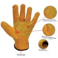 Multiple Usage Cowhide Leather Safety Gloves. 