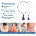 Excefore EMS Neck Massager | Portable Electric Neck Massage Device with 15 Intensity Levels | EMS Acupoint Massage & Relaxation Tool for Neck | Blue. 