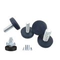 4 pcs Furniture Leveling Feet | M6 Thread, Tool-Free Install, Anti-Slip, Heavy-Duty, Height Adjustable, T-Nut | For: Home. 