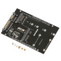 【C】M.2 NGFF MSATA SSD To SATA 3.0 Adapter 2 In 1 Converter Card For PC Laptop. 