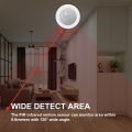 1/2pcs Tuya Zigbee Mini PIR Motion Detector + Passive Infrared Security Burglar Alarm Sensor.